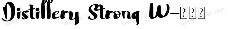 Distillery Strong W字体转换